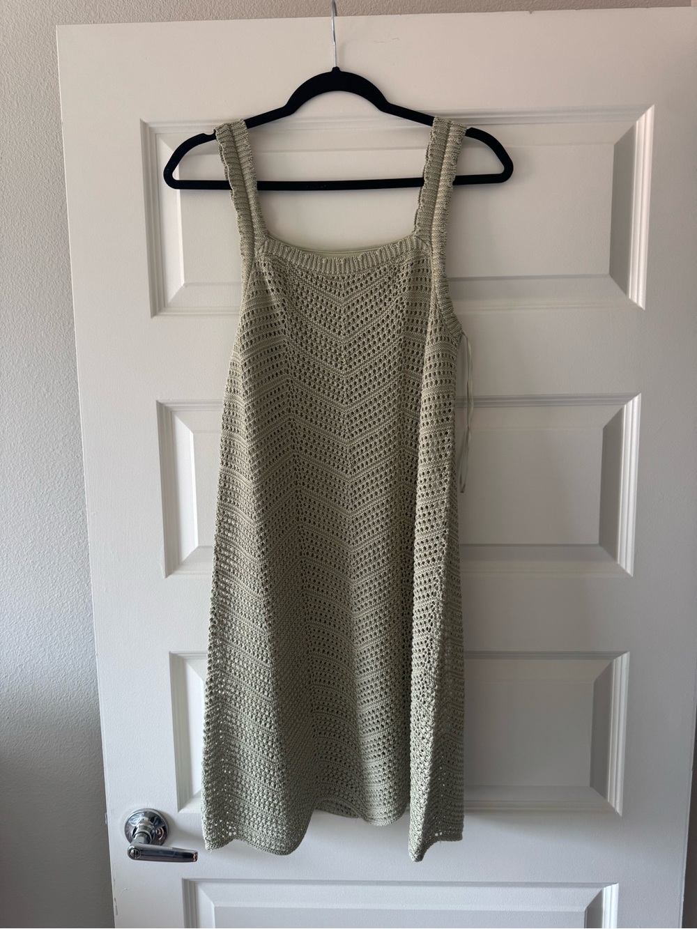a new day Crochet A-Line Tank Dress in Sage